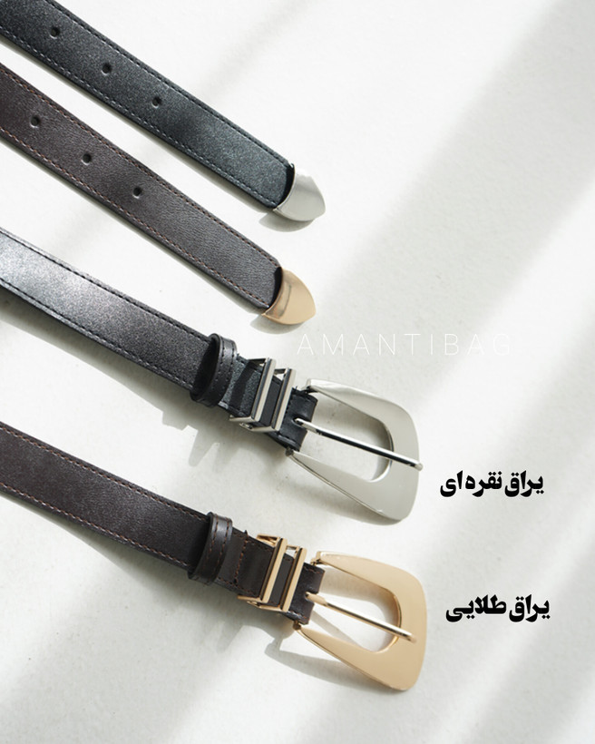 کمربند چرم دلوین ۳ سانت کد ۲۰